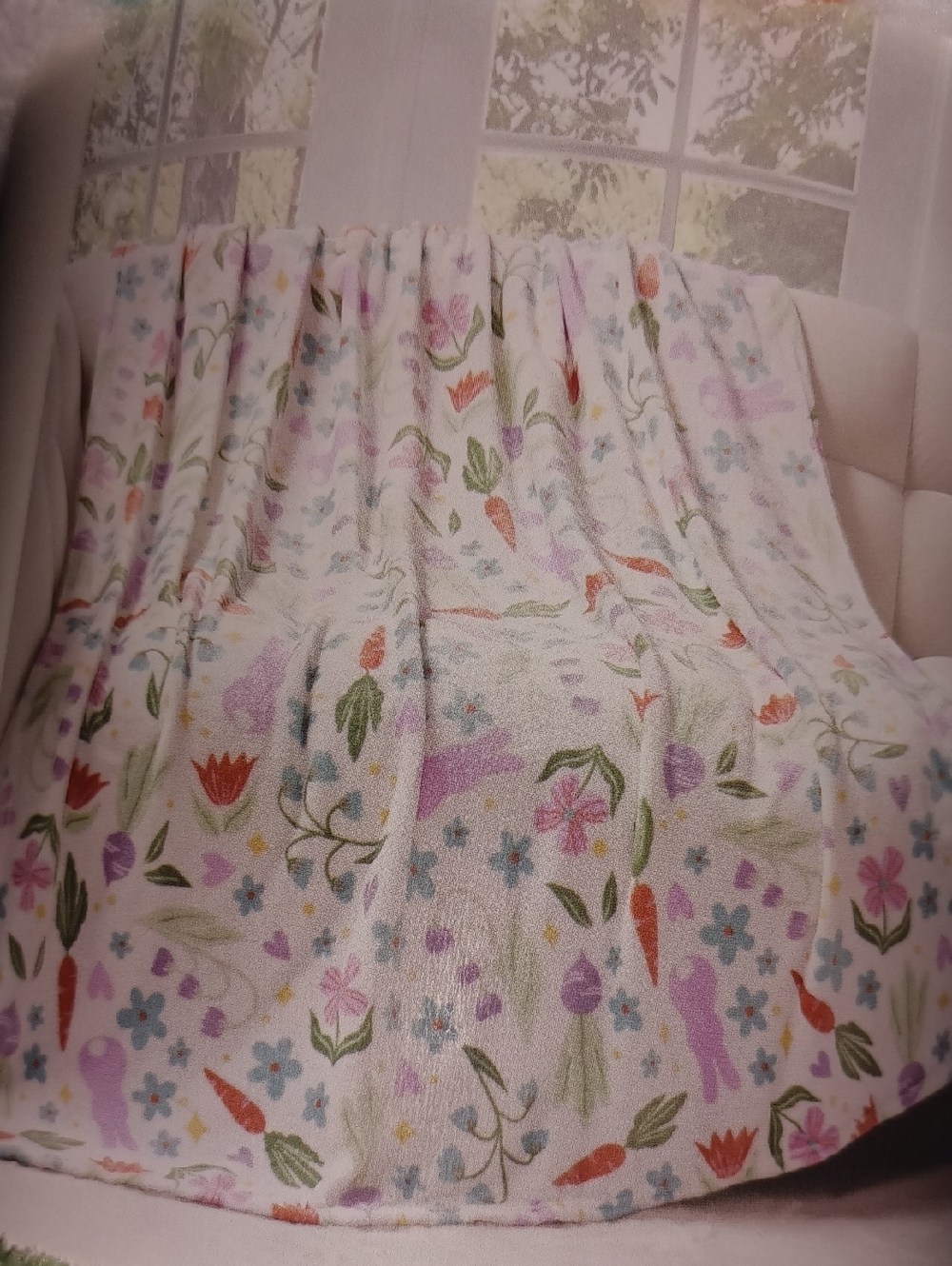 Garden Plush Throw Blanket